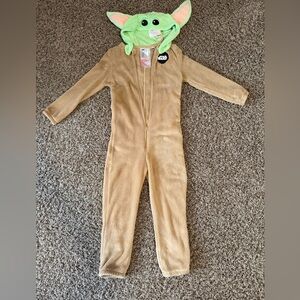 H&M baby yoda fleece onsie costume size 6X/7